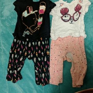 2 romper style baby outfits